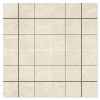 Marmor Mosaik Klinker Royal Beige Polerad 30x30 (5x5) cm